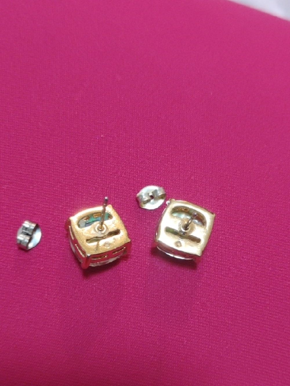 kate spade Gold-Tone Abalone Square Stud Earrings - Picture 4 of 6